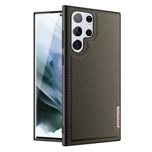 Заредете изображение във визуализатора на галерията – Dux Ducis Fino case is made of nylon material for Samsung Galaxy S22 Ultra green - TopMag
