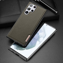 Заредете изображение във визуализатора на галерията – Dux Ducis Fino case is made of nylon material for Samsung Galaxy S22 Ultra green - TopMag
