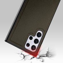Заредете изображение във визуализатора на галерията – Dux Ducis Fino case is made of nylon material for Samsung Galaxy S22 Ultra green - TopMag
