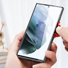 Заредете изображение във визуализатора на галерията – Dux Ducis Fino case is made of nylon material for Samsung Galaxy S22 Ultra green - TopMag
