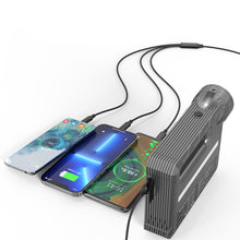 Заредете изображение във визуализатора на галерията – Choetech jump starter with compressor, powerbank 8000mAh, LED flashlight black (TC0017)
