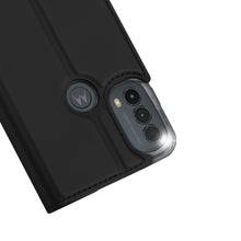 Заредете изображение във визуализатора на галерията – Dux Ducis Skin Pro Holster Cover Flip Motorola Moto E40 / E30 / E20 black - TopMag
