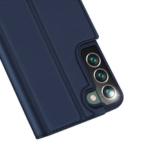 Заредете изображение във визуализатора на галерията – Dux Ducis Skin Pro Holster Cover Flip Cover for Samsung Galaxy S22 + (S22 Plus) blue - TopMag
