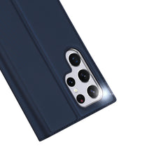 Заредете изображение във визуализатора на галерията – Dux Ducis Skin Pro Holster Cover for Samsung Galaxy S22 Ultra blue - TopMag
