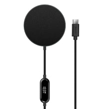 Заредете изображение във визуализатора на галерията – Baseus Simple Mini2 15W Magnetic Qi Wireless Charger Compatible with MagSafe Black (CCJJ010001) - TopMag
