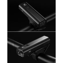 Заредете изображение във визуализатора на галерията – Wozinsky front bicycle lamp USB (up to 200lm) white light 4 operating modes black (WFBLB2) - TopMag
