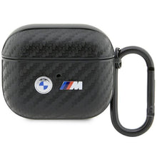 Заредете изображение във визуализатора на галерията – BMW BMA3WMPUCA2 AirPods 3 gen cover black/black Carbon Double Metal Logo
