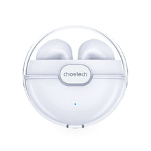 Заредете изображение във визуализатора на галерията – Choetech TWS wireless headphones with charging case white (BH-T08)
