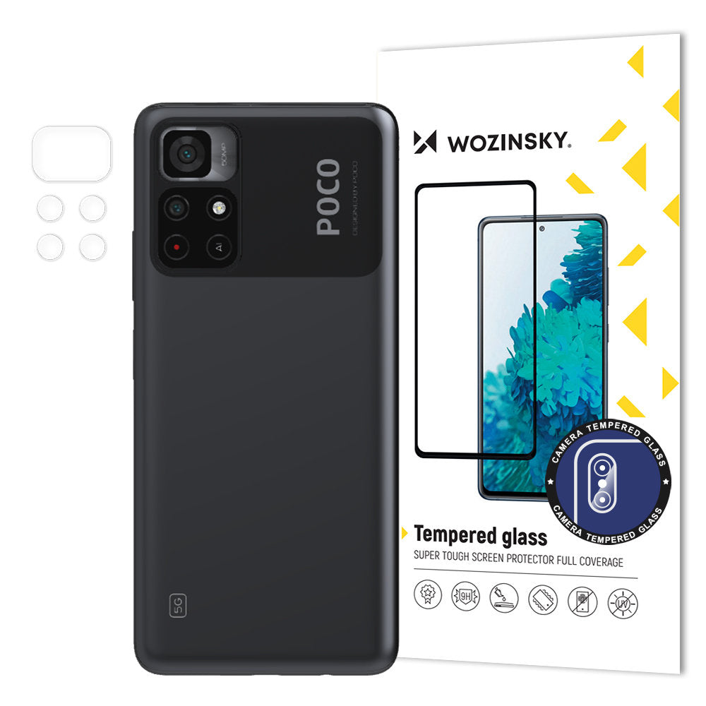 Wozinsky Camera Glass 9H Full Camera Tempered Glass for Xiaomi Poco M4 Pro 5G Camera - TopMag