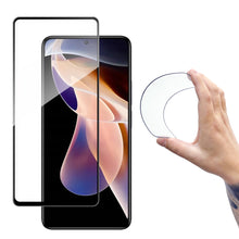 Заредете изображение във визуализатора на галерията – Wozinsky Full Cover Flexi Nano Glass Film Tempered Glass With Frame Xiaomi Redmi Note 11 Pro + / 11 Pro Transparent - TopMag
