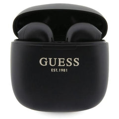 Original Bluetooth Earphones TWS GUESS GUTWST26PSK + docking station Classic EST Logo black