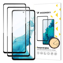 Заредете изображение във визуализатора на галерията – Wozinsky 2x Set Super Tough Full Glue Tempered Glass Full Screen with Frame Case Friendly Samsung Galaxy A53 5G Black - TopMag
