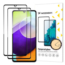 Заредете изображение във визуализатора на галерията – Wozinsky Set of 2x Super Strength Full Glue Tempered Glass Full Screen with Frame Case Friendly Samsung Galaxy A33 5G Black - TopMag
