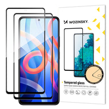 Заредете изображение във визуализатора на галерията – Wozinsky Set 2x Super Durable Full Glue Tempered Glass Full Screen with Frame Case Friendly Xiaomi Redmi Note 11 (CHINA) Black - TopMag
