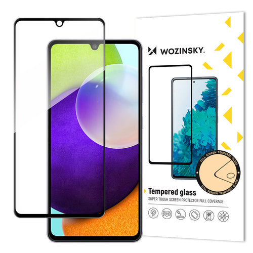 Wozinsky Super Tough Full Glue Tempered Glass Full Screen With Frame Case Friendly Samsung Galaxy A33 5G Black - TopMag