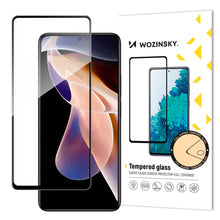 Заредете изображение във визуализатора на галерията – Wozinsky super tough full glue tempered glass full screen with frame case friendly xiaomi redmi note 11 pro + / 11 pro black - TopMag
