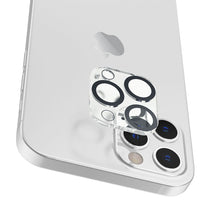 Заредете изображение във визуализатора на галерията – Hoco camera lens tempered glass for iphone 13 / 13 mini black (g13) 25pcs/set - TopMag

