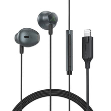 Заредете изображение във визуализатора на галерията – Acefast L1 in-ear headphones with 1.2 m Lightning connector - black
