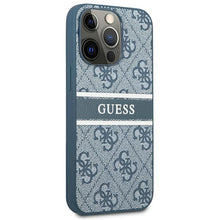 Заредете изображение във визуализатора на галерията – Guess GUHCP13L4GDBL 13 Pro / 13 6,1" niebieski/blue hardcase 4G Stripe
