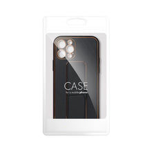 Заредете изображение във визуализатора на галерията – LEATHER Case Kickstand for IPHONE 15 PRO MAX  black

