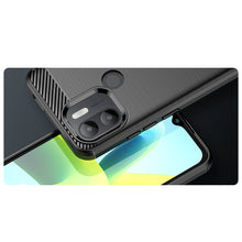 Заредете изображение във визуализатора на галерията – Carbon Case case for Xiaomi Redmi A1+ flexible silicone carbon cover black
