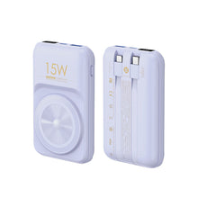 Заредете изображение във визуализатора на галерията – Remax Lefon Series Powerbank with inductive charging 10000mAh 22.5W purple (RPP-281-purple)
