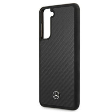Заредете изображение във визуализатора на галерията – Original faceplate case MERCEDES MEHCS21MRCABK for SAMSUNG S21 Plus (Dynamic Line / black carbon)
