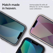 Заредете изображение във визуализатора на галерията – TEMPERED GLASS Spigen GLAS.TR "EZ FIT" 2-PACK IPHONE 13 PRO
