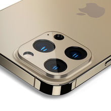 Заредете изображение във визуализатора на галерията – SPIGEN OPTIK.TR CAMERA PROTECTOR 2-PACK IPHONE 13 PRO / 13 PRO MAX GOLD COVER - TopMag
