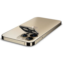 Заредете изображение във визуализатора на галерията – SPIGEN OPTIK.TR CAMERA PROTECTOR 2-PACK IPHONE 13 PRO / 13 PRO MAX GOLD COVER - TopMag

