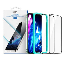 Заредете изображение във визуализатора на галерията – TEMPERED GLASS ESR ARMORITE 2-PACK IPHONE 13 PRO MAX BLACK - TopMag
