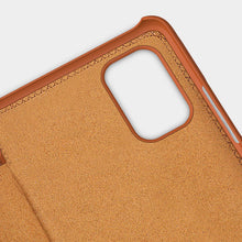 Заредете изображение във визуализатора на галерията – Nillkin Qin Case Case for Xiaomi Redmi Note 11T 5G / Note 11S 5G / Note 11 5G (China) / Poco M4 Pro 5G Camera Protector Holster Cover Flip Cover Brown - TopMag
