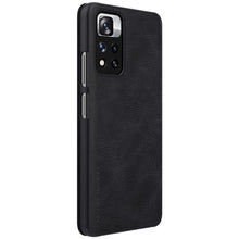 Заредете изображение във визуализатора на галерията – Nillkin Qin Case case for Xiaomi Redmi Note 11 Pro+ (China) / Redmi Note 11 Pro (China) / Mi11i HyperCharge camera protector holster case flip cover black - TopMag
