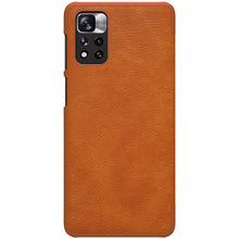 Заредете изображение във визуализатора на галерията – Nillkin Qin Case case for Xiaomi Redmi Note 11 Pro+ (China) / Redmi Note 11 Pro (China) / Mi11i HyperCharge camera cover holster case cover with flap brown - TopMag
