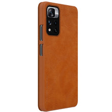 Заредете изображение във визуализатора на галерията – Nillkin Qin Case case for Xiaomi Redmi Note 11 Pro+ (China) / Redmi Note 11 Pro (China) / Mi11i HyperCharge camera cover holster case cover with flap brown - TopMag
