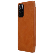 Заредете изображение във визуализатора на галерията – Nillkin Qin Case case for Xiaomi Redmi Note 11 Pro+ (China) / Redmi Note 11 Pro (China) / Mi11i HyperCharge camera cover holster case cover with flap brown - TopMag
