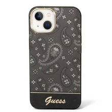 Заредете изображение във визуализатора на галерията – Original faceplate гръб  guess guhcp14mhgbnhk за iphone 14 plus (electro cam paisley / black)
