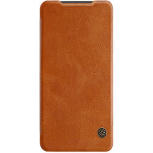 Заредете изображение във визуализатора на галерията – Nillkin Qin Case Case For Samsung Galaxy A33 5G Camera Protector Holster Cover Flip Cover Brown - TopMag
