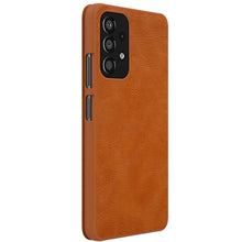 Заредете изображение във визуализатора на галерията – Nillkin Qin Case Case For Samsung Galaxy A33 5G Camera Protector Holster Cover Flip Cover Brown - TopMag
