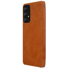 Заредете изображение във визуализатора на галерията – Nillkin Qin Case Case For Samsung Galaxy A33 5G Camera Protector Holster Cover Flip Cover Brown - TopMag
