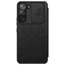 Заредете изображение във визуализатора на галерията – Nillkin Qin Leather Pro Case Case for Samsung Galaxy S22 + (S22 Plus) Camera Protector Holster Cover Flip Cover Black - TopMag

