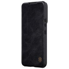 Заредете изображение във визуализатора на галерията – Nillkin Qin Leather Pro Case Case for Samsung Galaxy S22 + (S22 Plus) Camera Protector Holster Cover Flip Cover Black - TopMag
