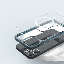 Заредете изображение във визуализатора на галерията – Nillkin Nature Pro Magnetic Case Case for iPhone 13 Pro Magnetic Armor Cover Clear Cover (MagSafe Compatible) - TopMag
