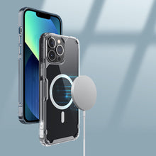 Заредете изображение във визуализатора на галерията – Nillkin Nature Pro Magnetic Case Case for iPhone 13 Pro Max Magnetic Armor Case Clear Cover (MagSafe Compatible) - TopMag
