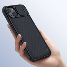 Заредете изображение във визуализатора на галерията – Nillkin Texture Pro Magnetic Case Case for iPhone 13 Camera Protector Housing Sleeve Cover Black (MagSafe Compatible) - TopMag

