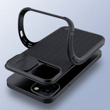 Заредете изображение във визуализатора на галерията – Nillkin Texture Pro Magnetic Case Case for iPhone 13 Camera Protector Housing Sleeve Cover Black (MagSafe Compatible) - TopMag
