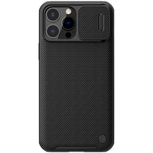 Заредете изображение във визуализатора на галерията – Nillkin Texture Pro Magnetic Case Case for iPhone 13 Pro Camera Protector Housing Sleeve Cover Black (MagSafe Compatible) - TopMag
