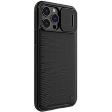 Заредете изображение във визуализатора на галерията – Nillkin Texture Pro Magnetic Case Case for iPhone 13 Pro Camera Protector Housing Sleeve Cover Black (MagSafe Compatible) - TopMag
