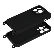 Заредете изображение във визуализатора на галерията – Strap Silicone Case for Iphone 14 Pro Max design 2 black

