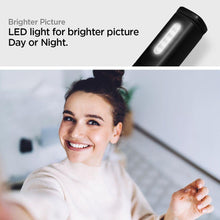 Заредете изображение във визуализатора на галерията – Селфи стик  Spigen s550w led midnight черен - TopMag

